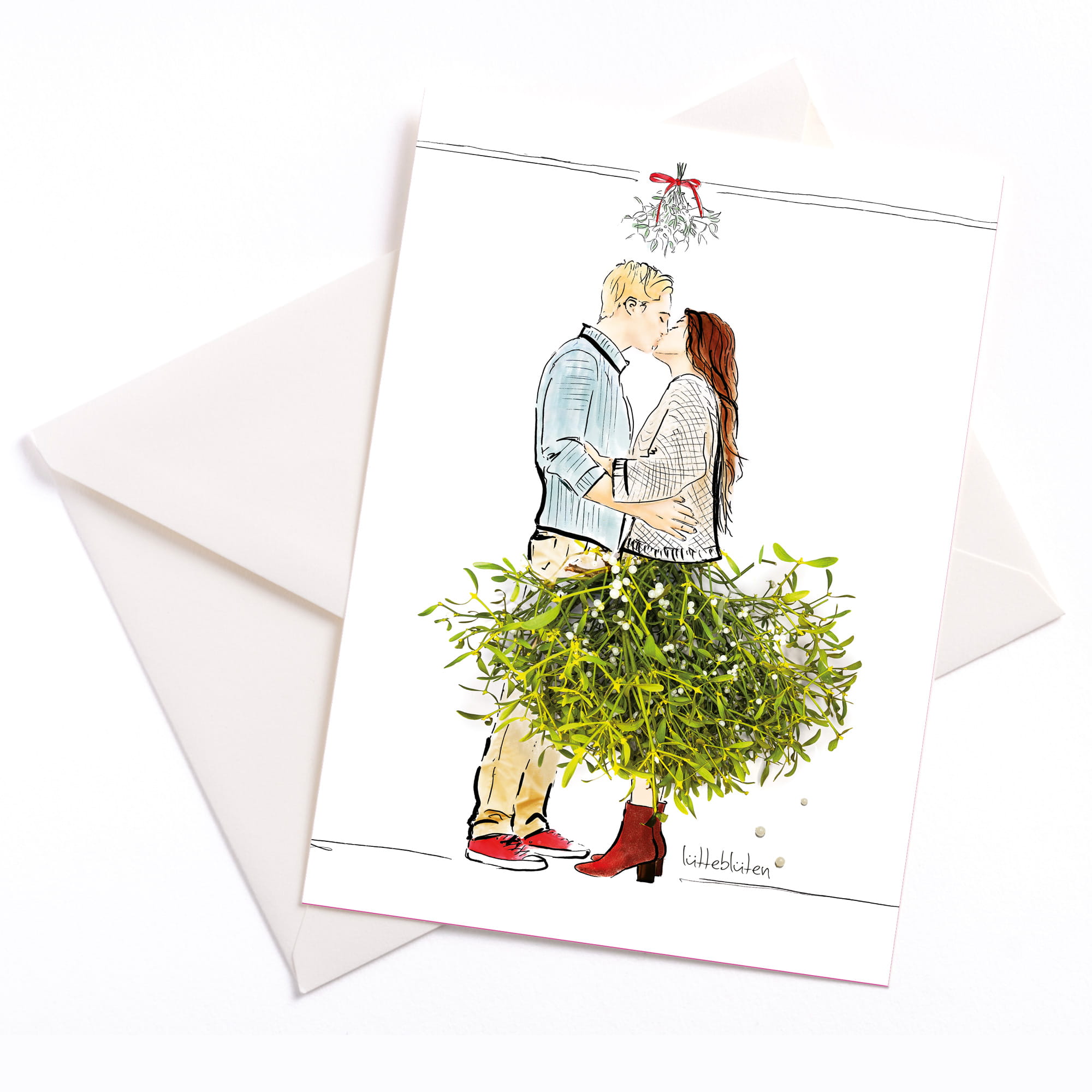 Lütteblüten Gabriele Ampt Weihnachten Mistelzweig