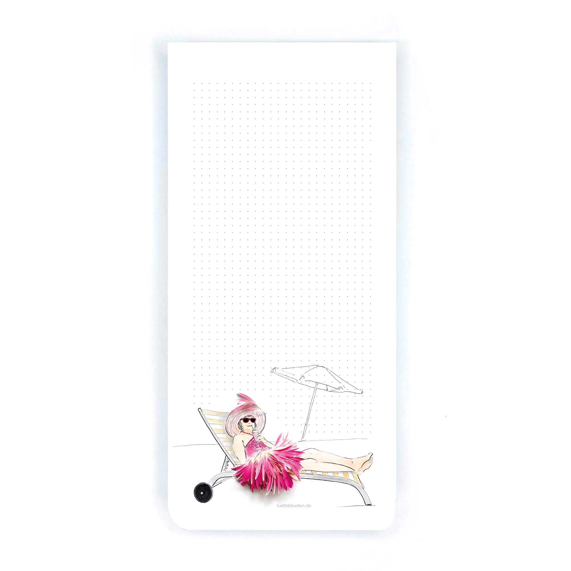 Summer Fresh Notepad DIN Long | Lütteblüten