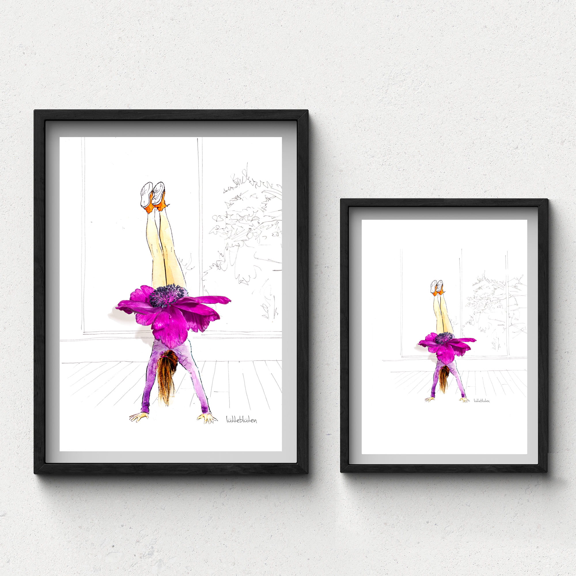 Lütteblüten Anemone Sport Handstand