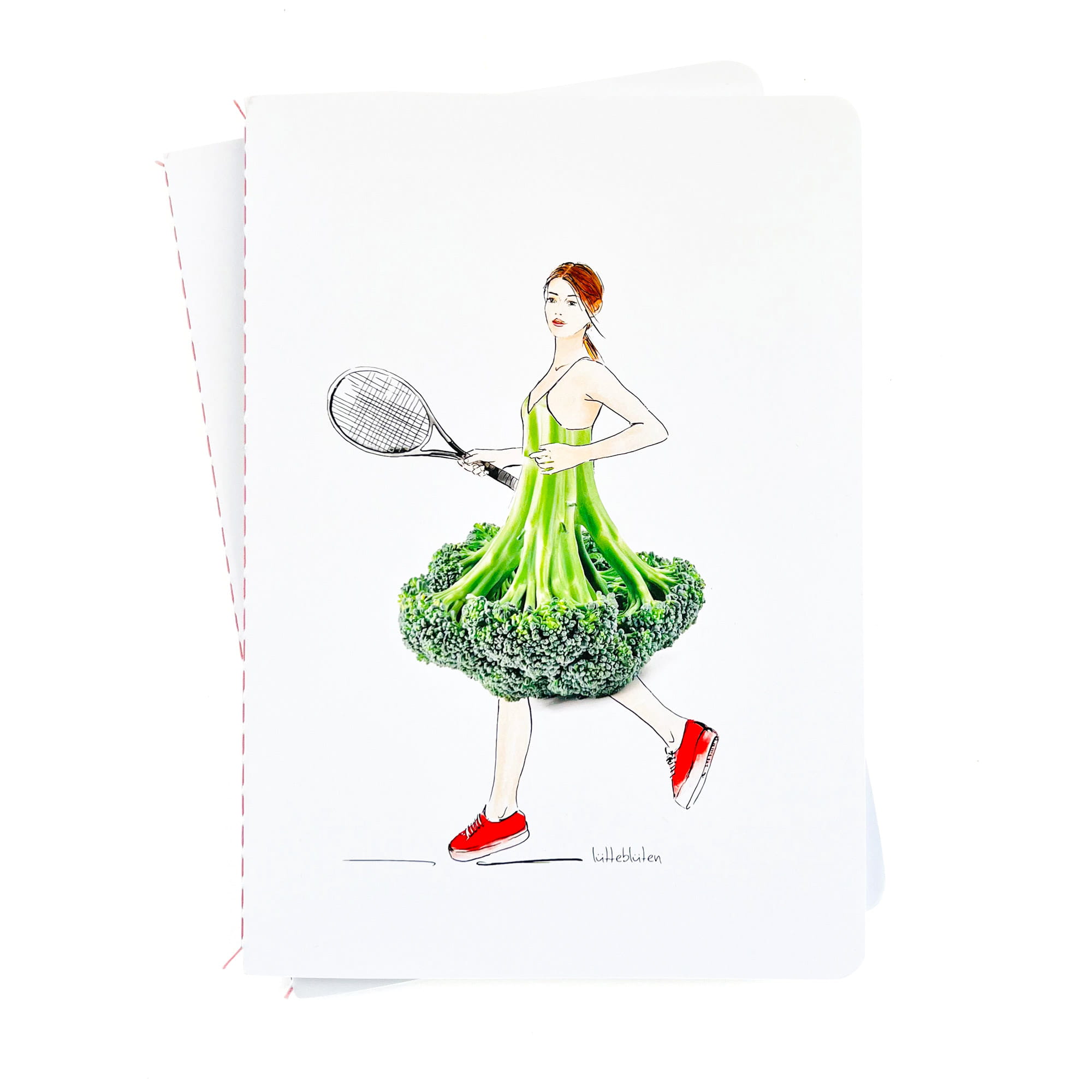 Notizheft Steppheftung Lütteblüten Brokkoli