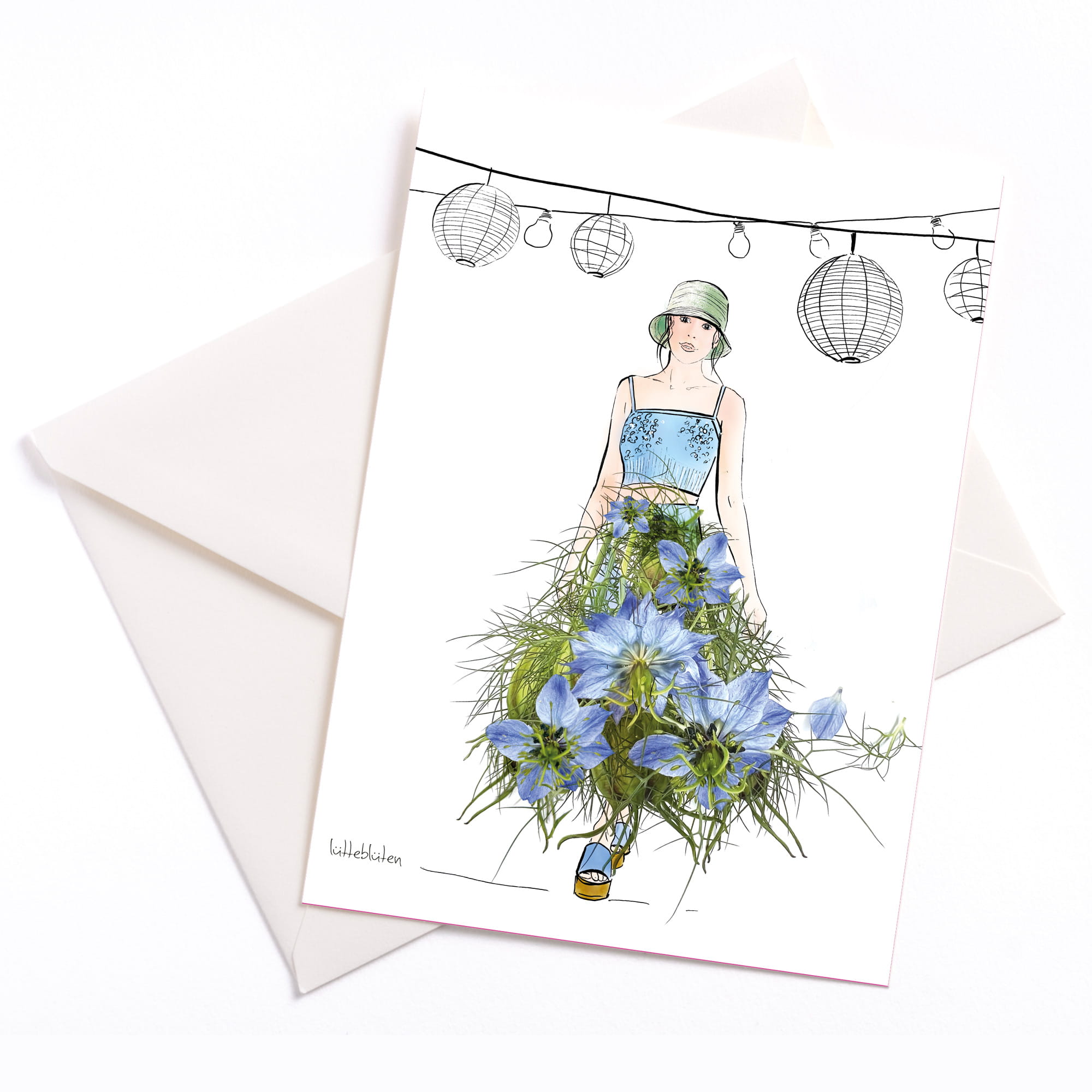 Lütteblüten Gabriele Ampt Papeterie Sommernacht