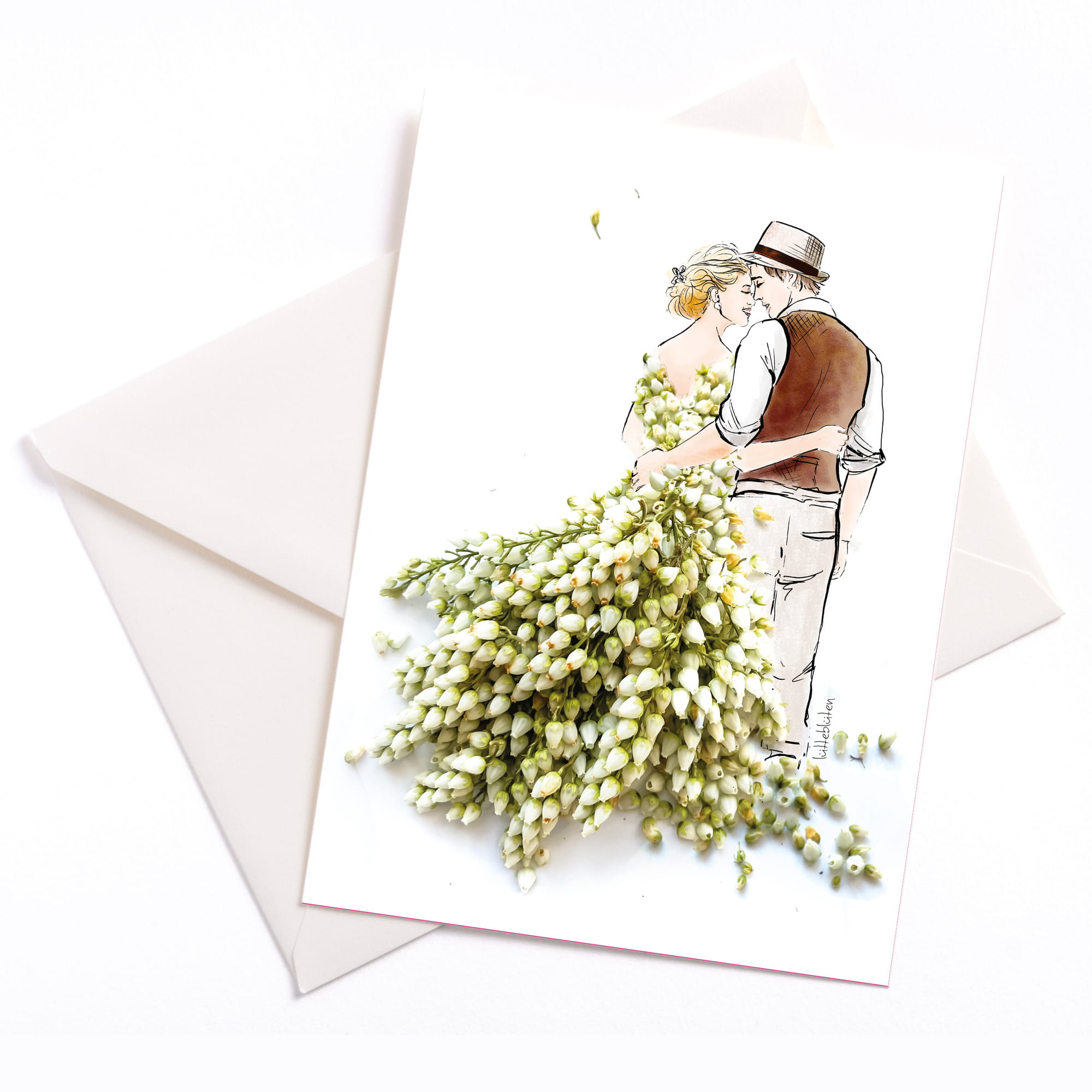 Lütteblüten Hochzeitskarte Heiraten