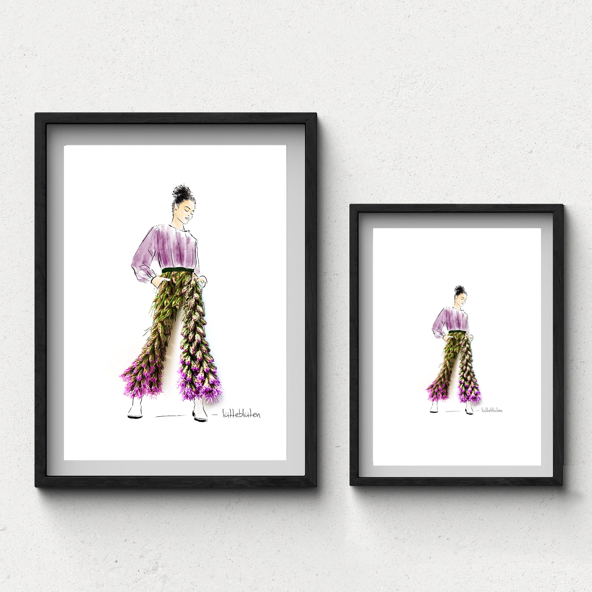 Lütteblüten Kunstdruck Flower-Power