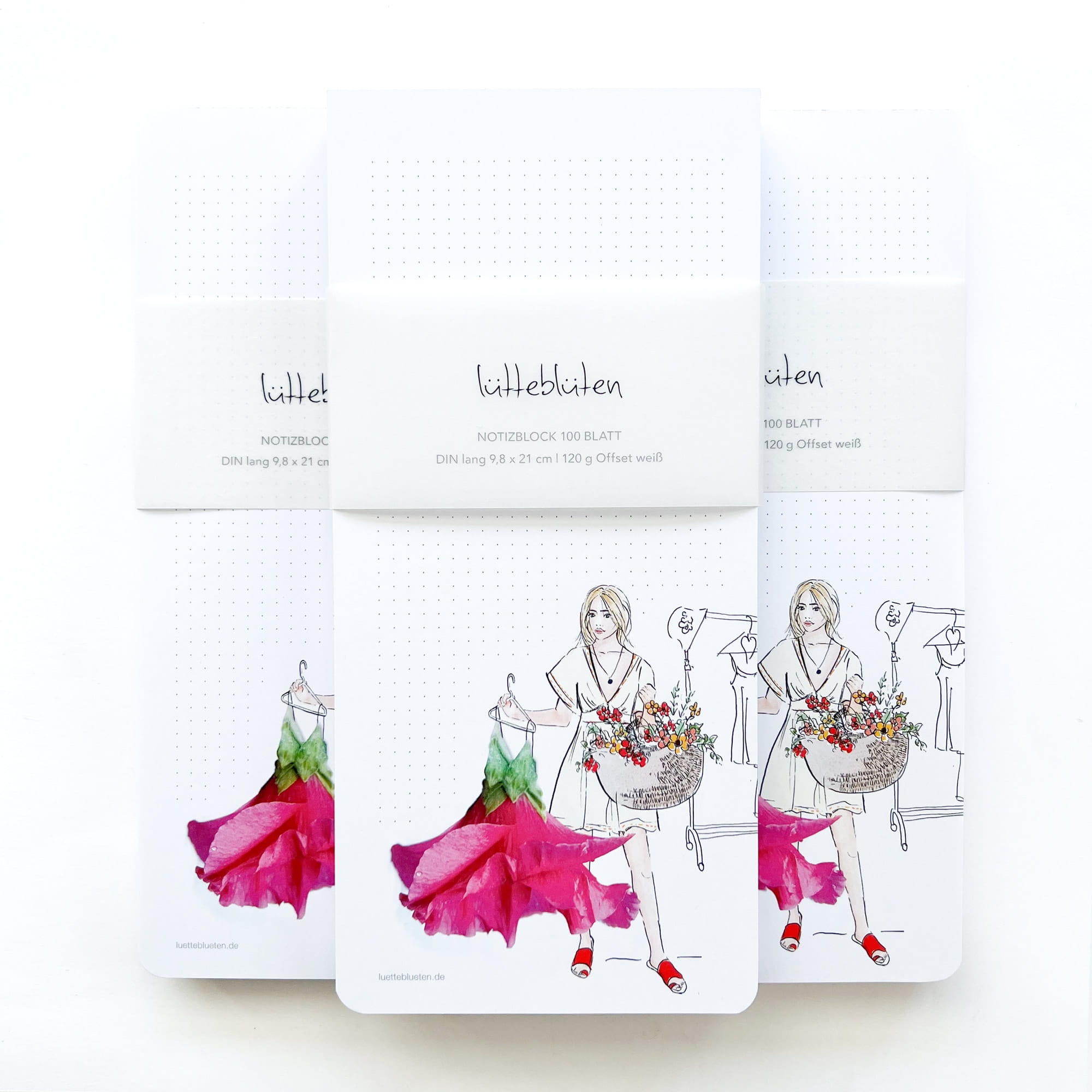 Lütteblüten Block einkaufsliste