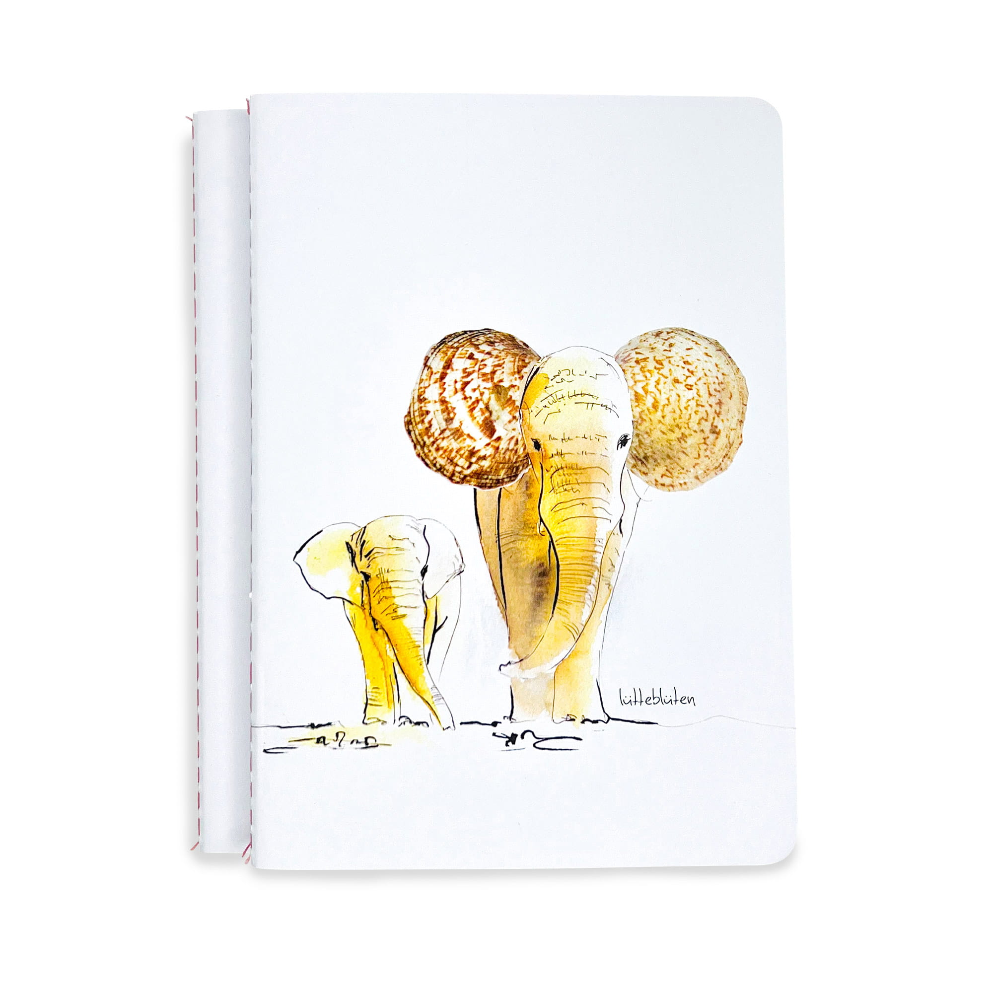 Notizheft Elefant Muschel Lütteblüten Gabriele Ampt