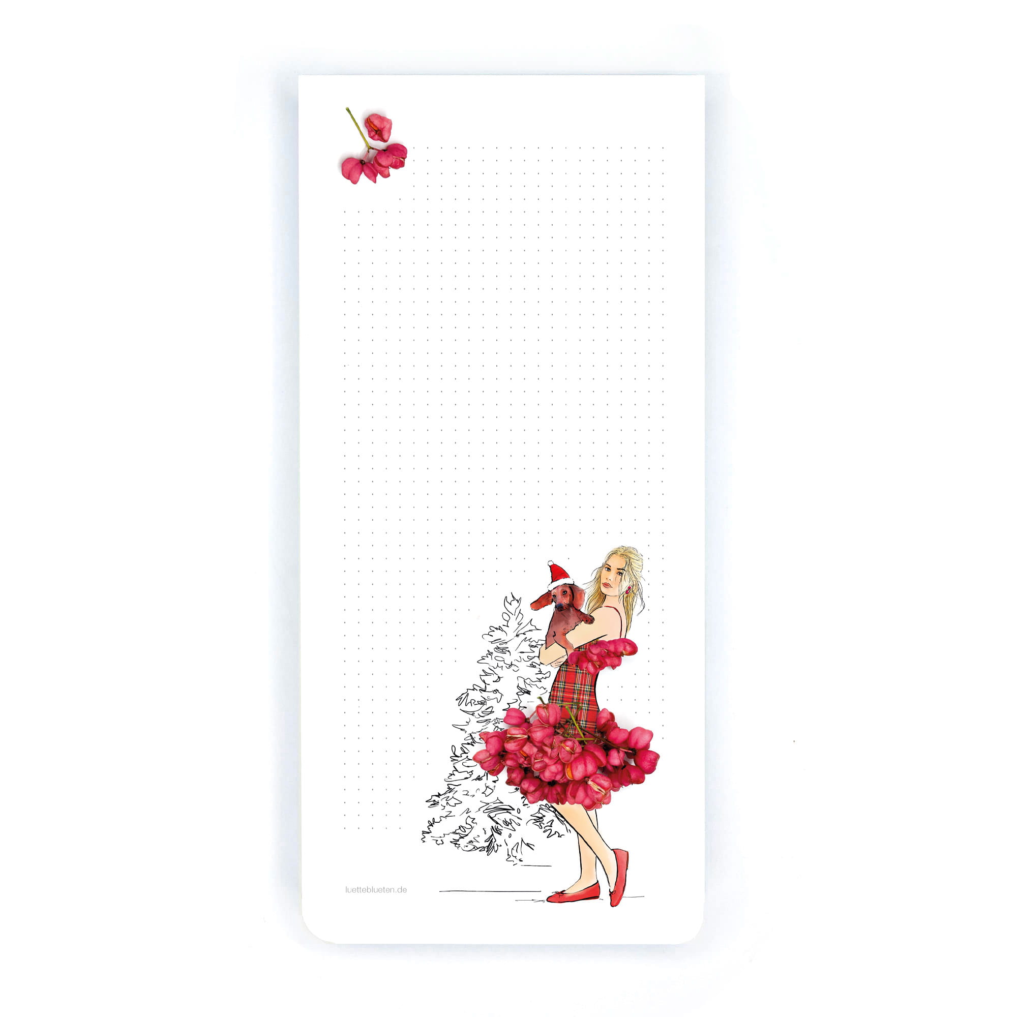 Dachshund block – illustrated notepad by Lütteblüten