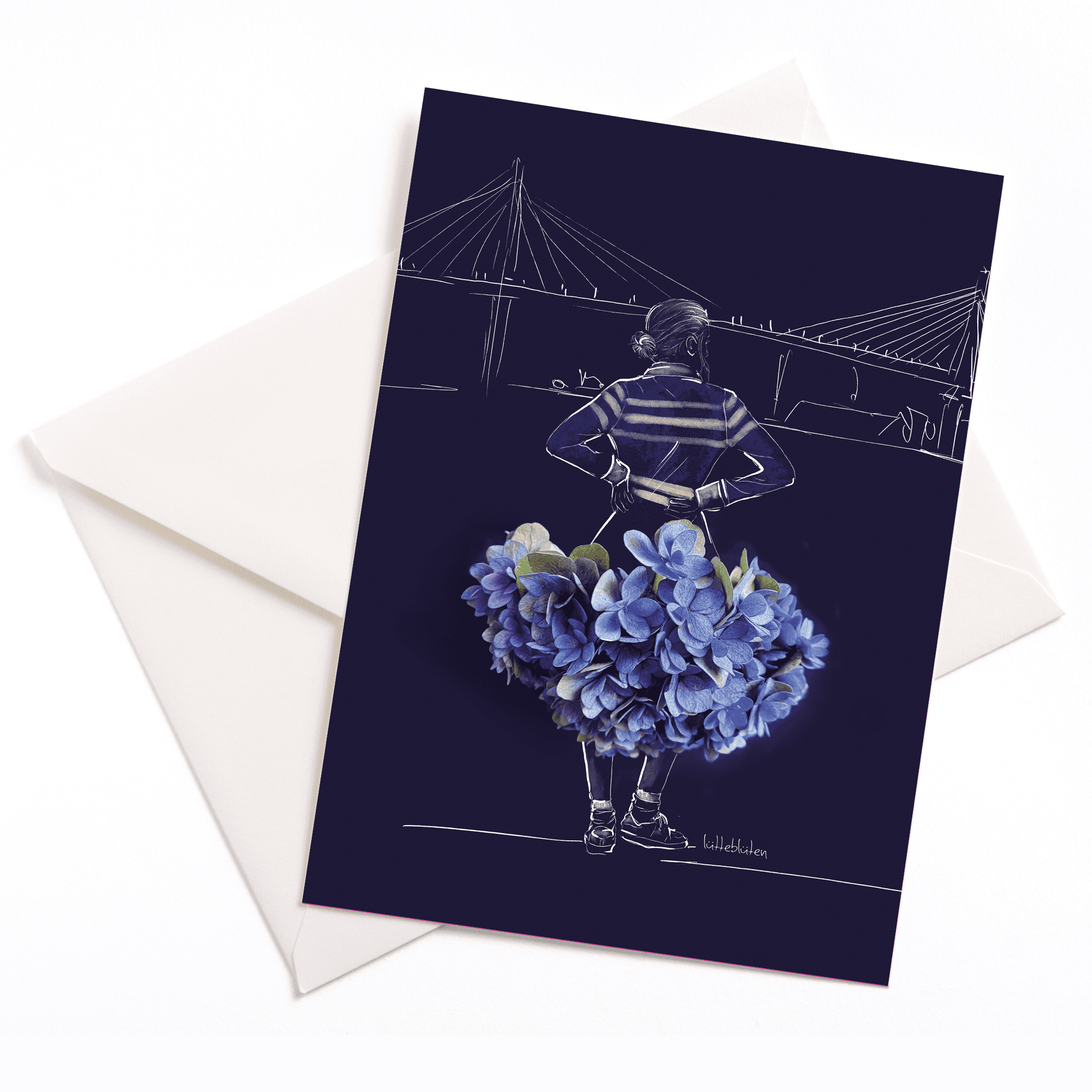 Lütteblüten Gabriele Ampt Illustration Hamburg Blue Port