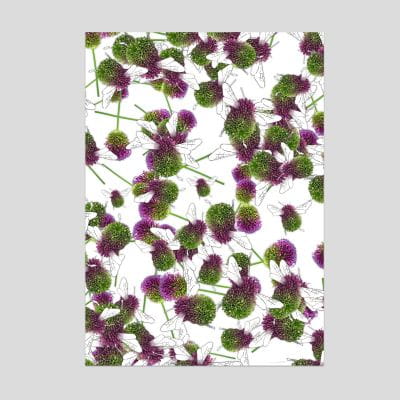 Lütteblüten Geschenkpapier wilde Hummel Lütteblüten Geschenkpapier wilde Hummel