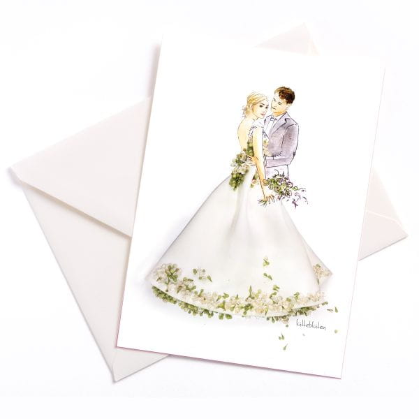 lütteblüten Hochzeitskarte Gabriele Ampt Wedding Karte für Hochzeit