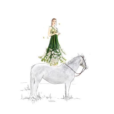 Preview: Lütteblüten Maiglöckchen Pferd Preview: Lütteblüten Maiglöckchen Pferd