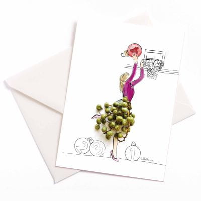 Lüttenblüten Weihnachten Basketball dunk