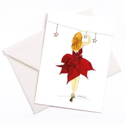 Lütteblüten Weihnachtsstern Adventsstern Art print Lütteblüten Weihnachtsstern Adventsstern Art print